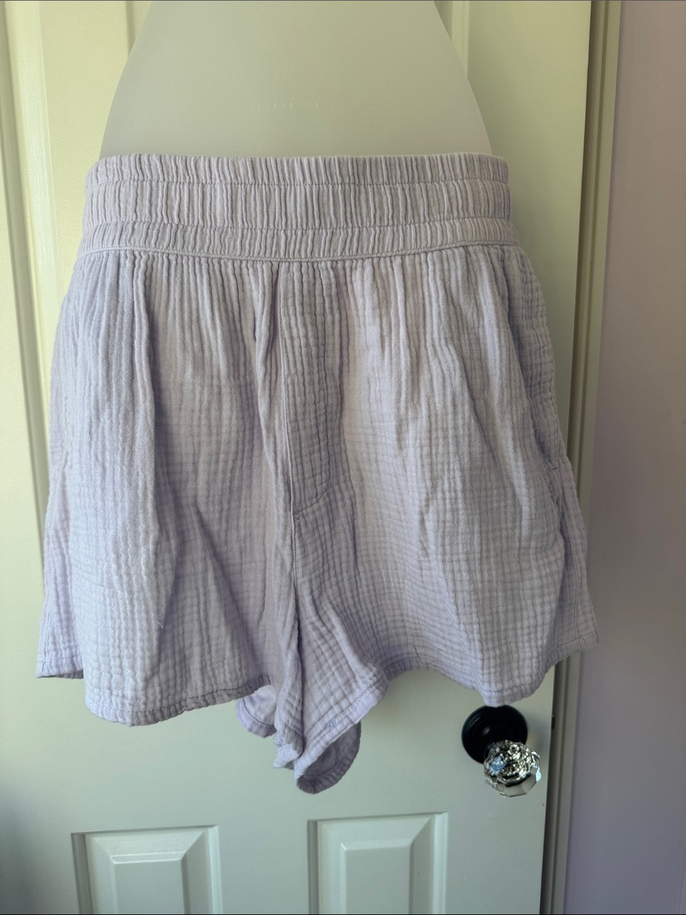 sundays Light Lavender Gauze Shorts
